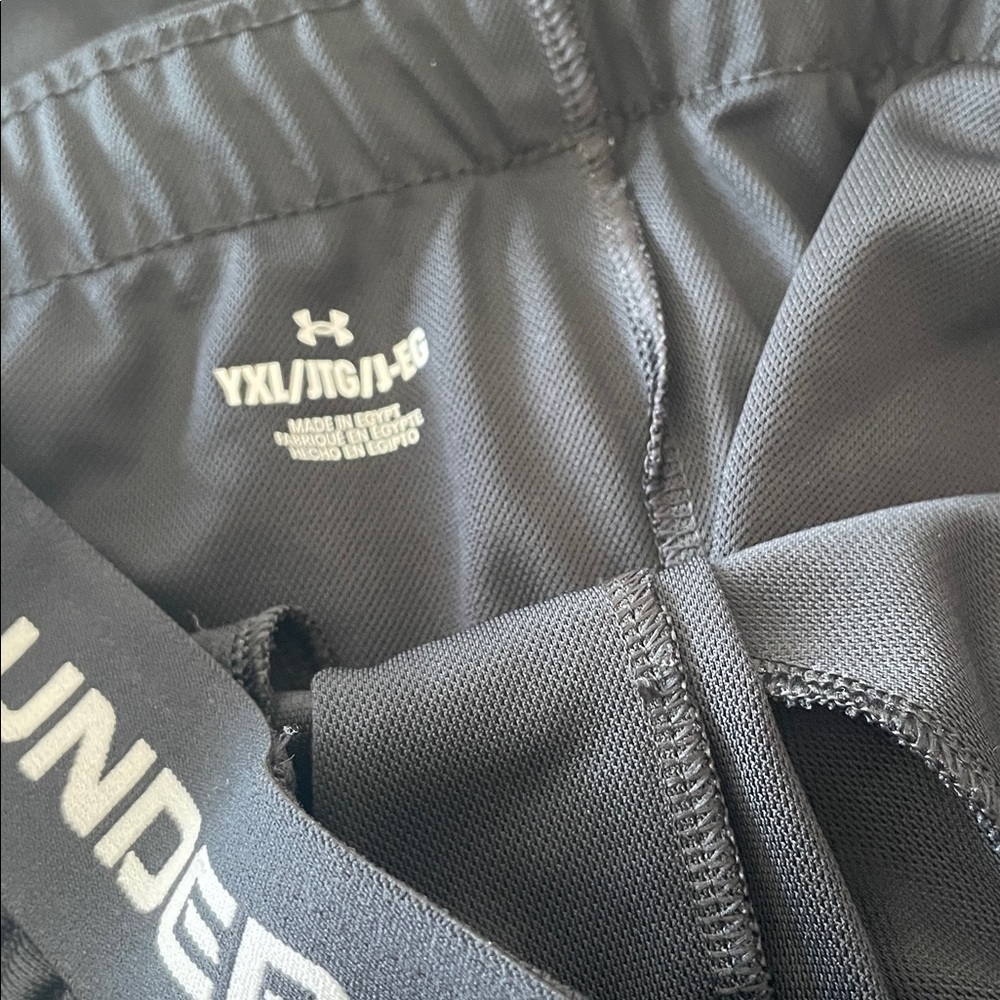 2 pair of Under Armour Black Shorts with White Logo - Picture 3 of 3
